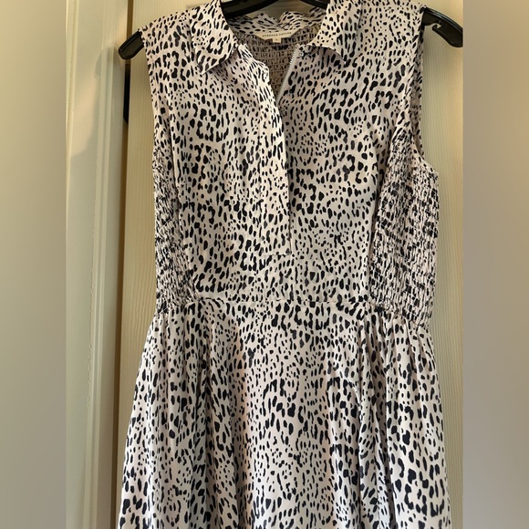 Rebecca Taylor - Elegant Black and White printed Sleeveless Dress size 6 - Picture 2 of 7